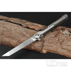 Quick Opening Folding Knife with Shadow Titanium Handle (D2)UD2105502 